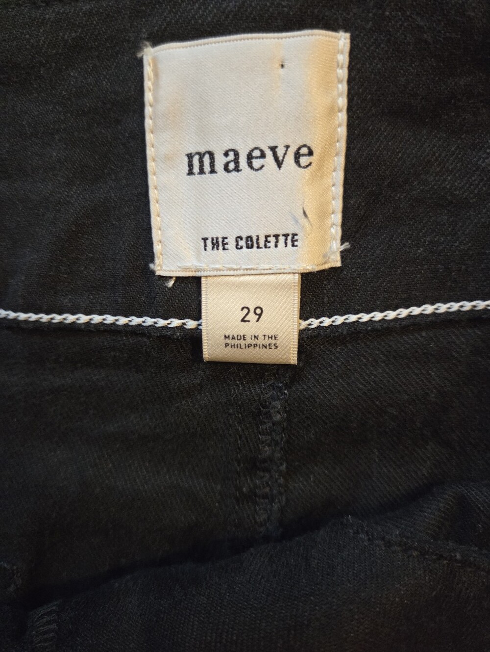 Maeve The Colette Wide Leg Black Viscose Linen Blend Pants 29 - Picture 5 of 11